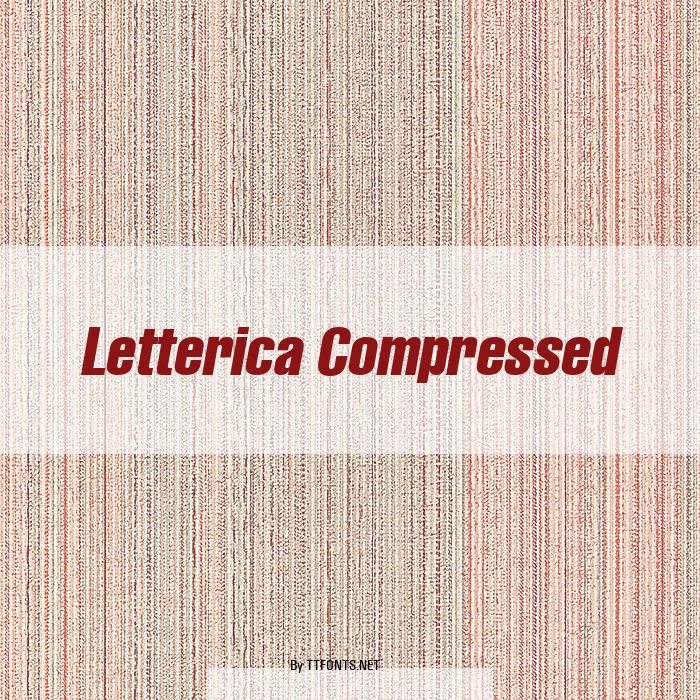 Letterica Compressed example